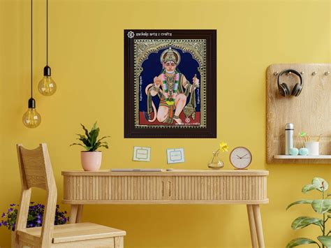 Hanuman Tanjore Painting – SANKALP ARTS & CRAFTS