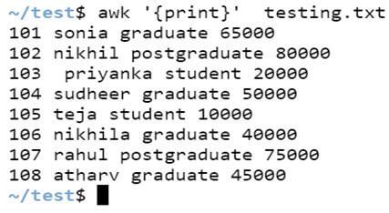 Image result for Interview Question On Awk Command in Unix