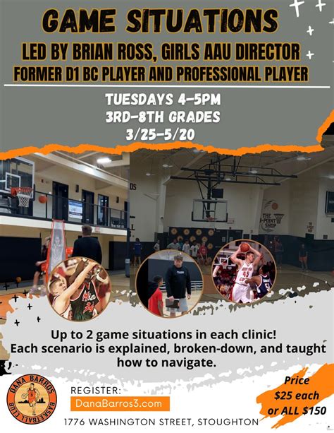 Clinics/Leagues - Dana Barros Basketball Club