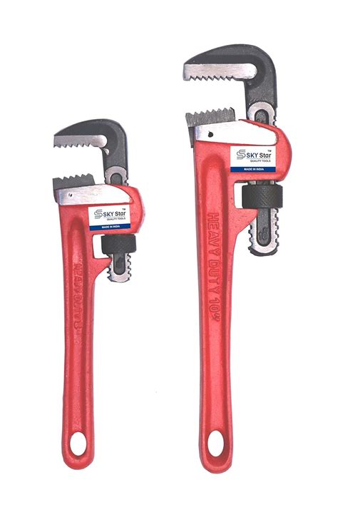 SKY STAR COMBO. HAND TOOLS KIT (PACK OF 2 PIECES), 8" PIPE WRENCH & 10 ...