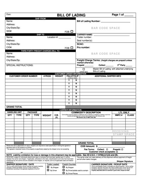 UPS Bill of Lading Form - Fill Online, Printable, Fillable, Blank ...
