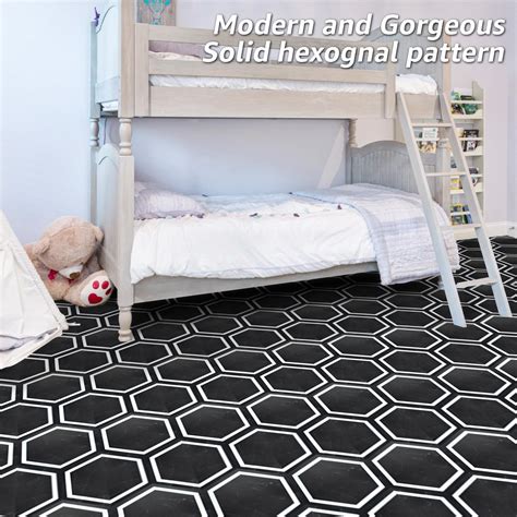 A43514BM-Art3d 30-Pack 11.8" x 10.2" Hexagon Peel and Stick Flooring ...