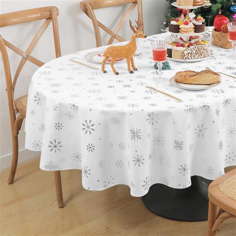 Amazon.com: Horaldaily Christmas Tablecloth 60×84 Inch Oval, Holly ...