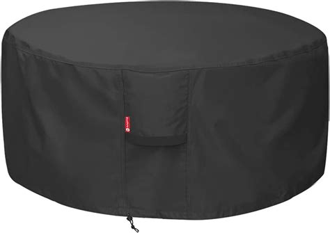Buy SheeChung Fire Pit Cover - Waterproof 600D Heavy Duty Round Patio ...