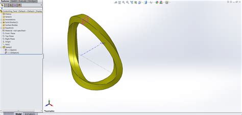 Image result for SolidWorks Sweep Feature Multiple Planes
