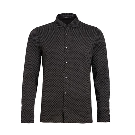 Buy Men Black Slim Fit Prints Long Sleeve Formal Shirts Online - 204031 ...