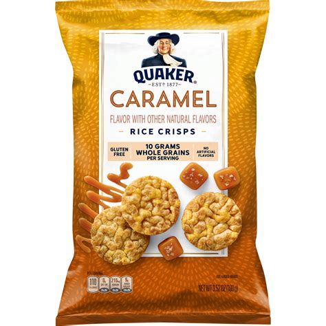 Quaker® Caramel Popped Rice Crisps - Shop Now at Snacks.com