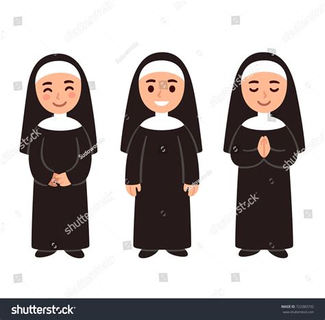 Nun Cartoon Drawing
