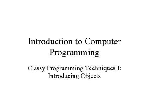 Computer Programming Techniques 的图像结果