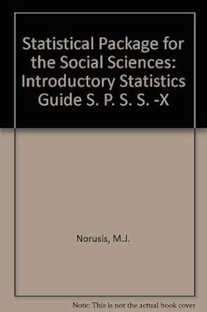 Buy Introductory Statistics Guide (S. P. S. S. -X) (Statistical Package ...