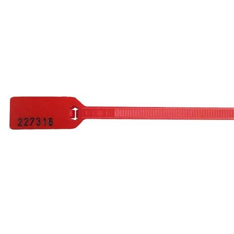 Kable Kontrol Numbered Flag Zip Tie Tags - 6" Long - 100 pc Pack - Red ...