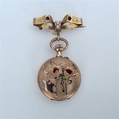 FINAL PAYMENT RENE Antique French 12K Gold Fob Watch Lapel | Etsy UK ...