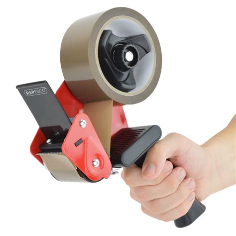 Germ-Savvy® Antibacterial 960 Tape Dispenser - Black/Red - Rapesco ...