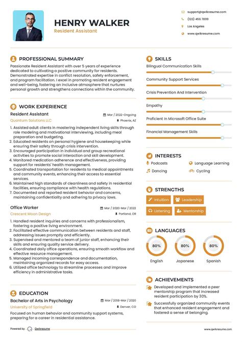 10+ Resident Assistant Resume Samples & Templates for 2025