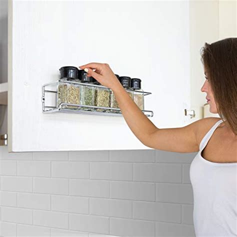 Buy X-Chef Spice Rack Wall Mount, 4 Hanging Spice Racks Spice ...