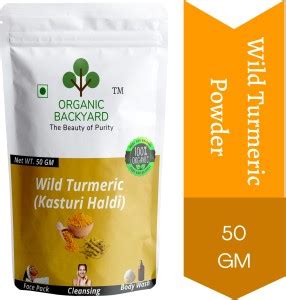 Organic Backyard 100% Natural Wild Turmeric Powder(Kasturi Haldi) for ...