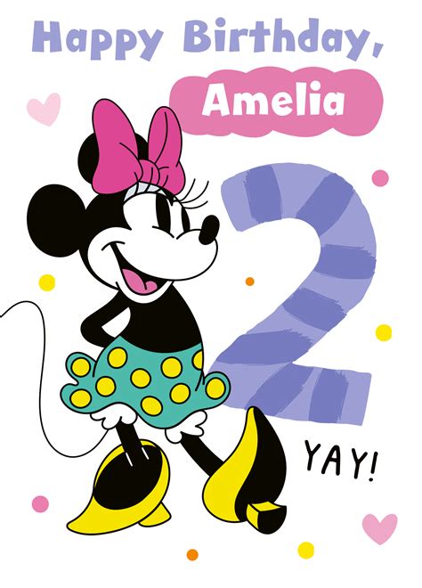 Minnie Mouse Happy Birthday Picture UK Greetings | Disney 4th Birthday
