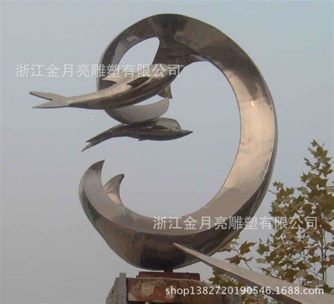 金月亮厂家直销可定制款不锈钢学校广场公园抽象型不锈钢雕塑升腾-阿里巴巴