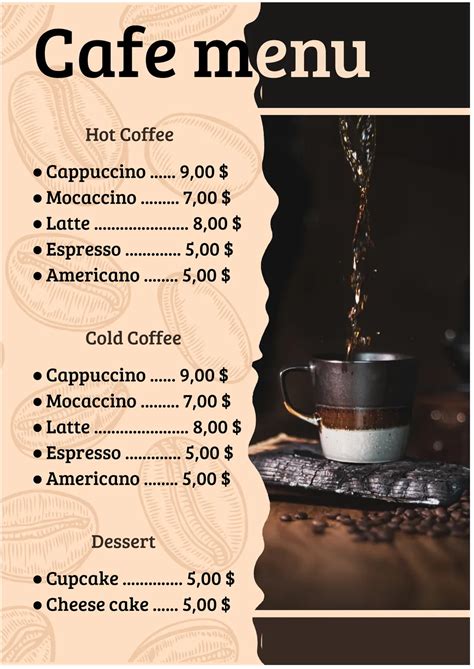 Cafe Menu 的图像结果