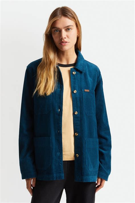 Women's Survey Chore Coat - Captain Blue – Brixton Denim Jacket, Bomber ...