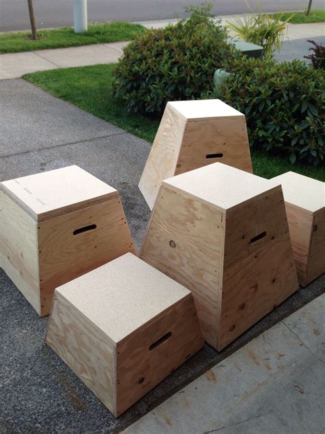 Plyo Crossfit jump boxes 12", 18", 20" | Diy home gym, Home gym ...