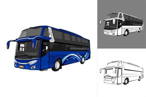 Image result for Bus Vector Art Side View