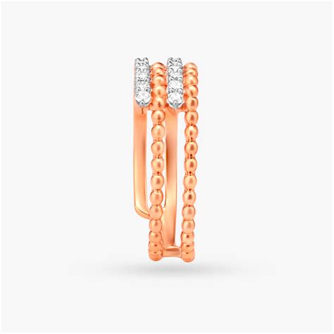 Eclectic Stripes Diamond Ring