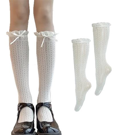 Buy Flavizo Lace Stockings for Women and Girls - Sexy White Thigh High ...
