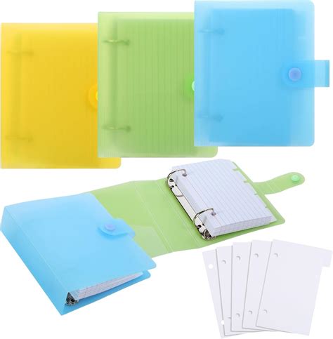 Amazon.com : Oxford Poly Index Card Binder, 3 x 5 Inches, Color Will ...