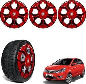 WolkomHome Car accessories Wheel cap, Hub Cap 14 Inch Scherp Black Red ...