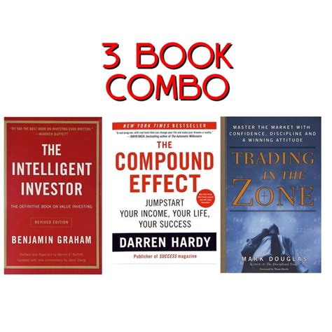 3 book combo the compound effect, Trading in the zone and the intellig ...