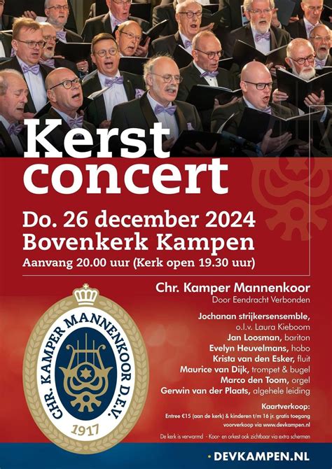 Kerstconcert D.E.V. 2e Kerstdag 2024, Bovenkerk Kampen, 26 December ...