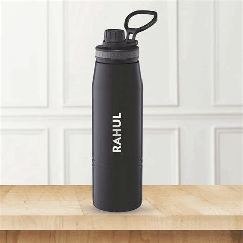 Buy Hydra Vacuum Insulated Steel Flask Water Bottle Gosport 600ml Black
