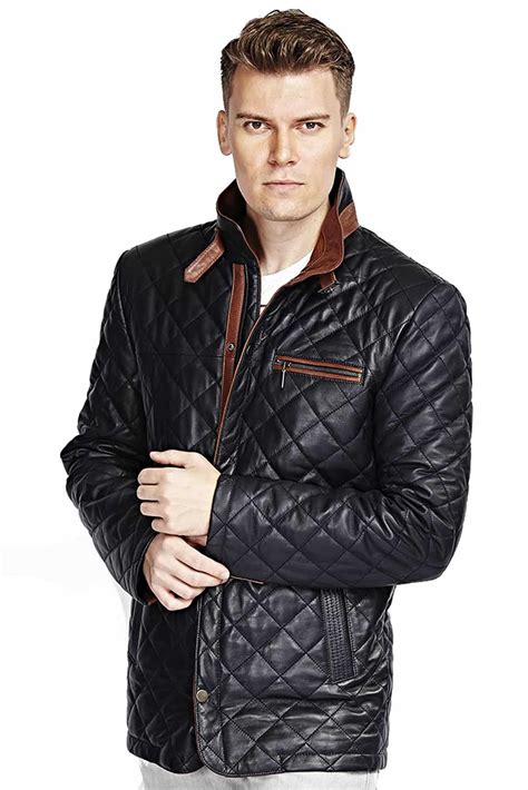 Mens Blue Quilted Jacket With Hood at Sara Gosman blog