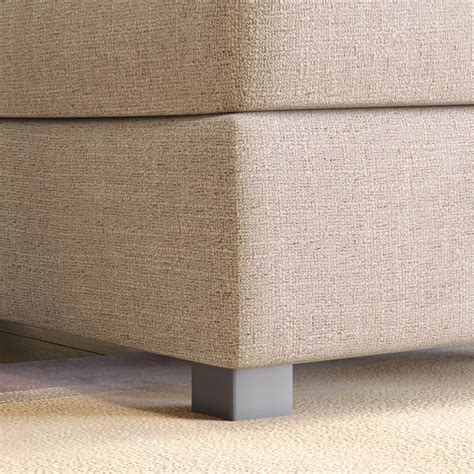 Buy Wells Fabric Chaise - Beige from Home Centre at just INR 46249.0