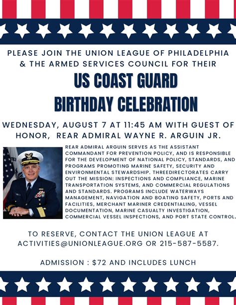 US Coast Guard Birthday Celebration - Water Resources Association of ...