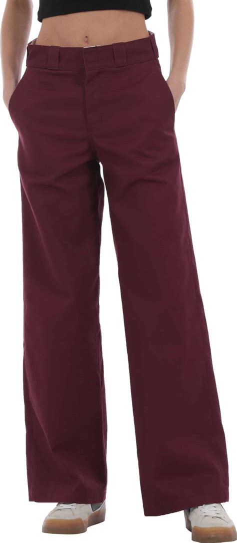 Dickies Women's Wide Leg Work Pants - grape wine | Tactics