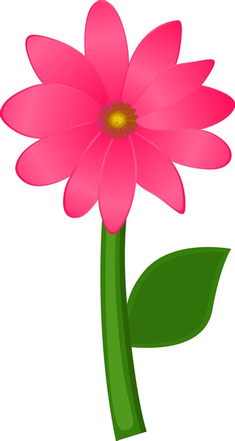 Realistic pink flower design for shirts clipart vector – Clipartix