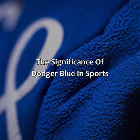 What Color Is Dodger Blue - colorscombo.com