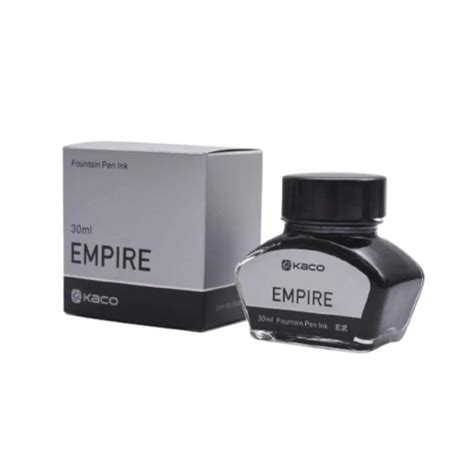 KACO EMPIRE Dye-Based Fountain Pen Ink Bottle – Black (30 ml) — Mango