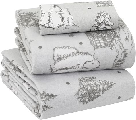 Amazon.com: Sleepdown 100% Cotton Flannel Sheets Twin XL - Super Soft ...