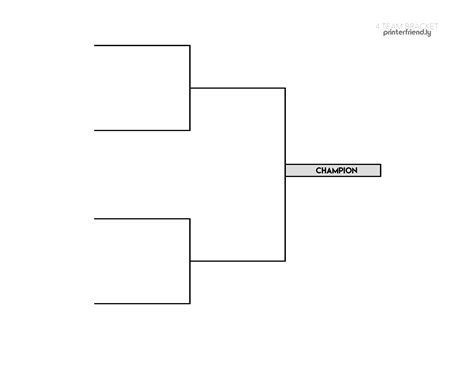 4 Team Tourney Bracket