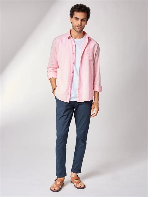 Buy Solids: Light Pink Shirts Online