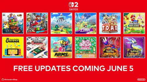 Nintendo details free Switch 2 updates for first-party Switch games ...