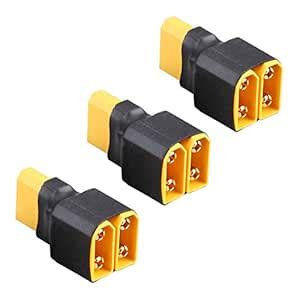 FLY RC 3Pcs XT90 XT-90 Parallel Battery Connector Adapter for RC LiPo ...