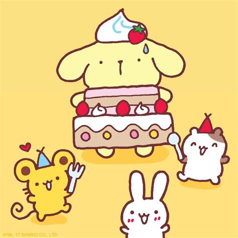 Happy Birthday to Pompompurin. | Cute cartoon drawings, Hello kitty ...