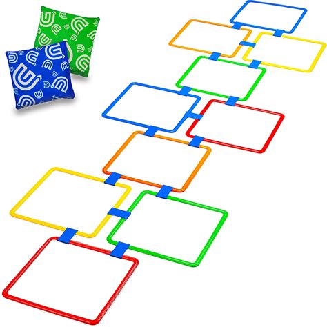 GETMOVIN SPORTS Hopscotch Game Squares : Amazon.in: Toys & Games