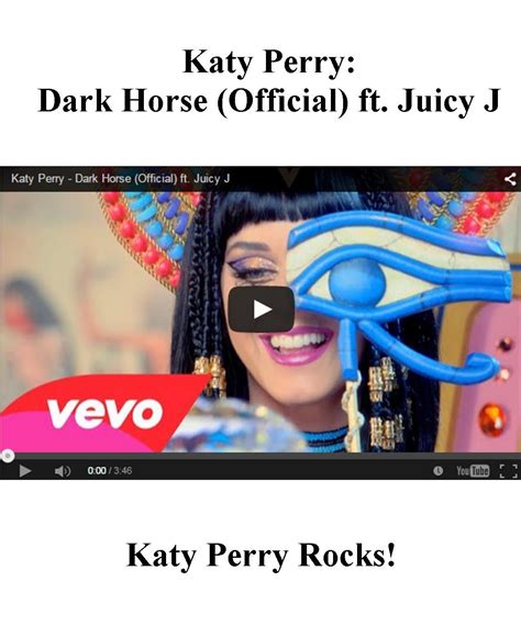 Katy Perry - Dark Horse (Official) ft. Juicy J | Juicy j, Katy perry ...