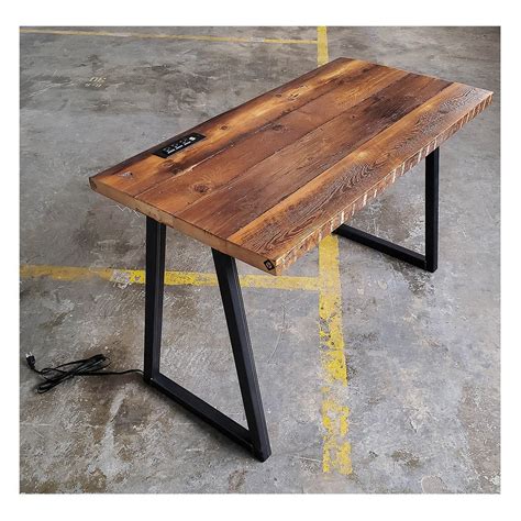 Modern Industrial Reclaimed Wood Desk