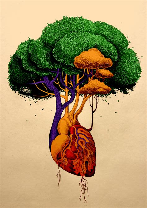《生命之树》|纯艺术|绘画|知汇文化一李纪 - 原创作品 - 站酷 (ZCOOL)